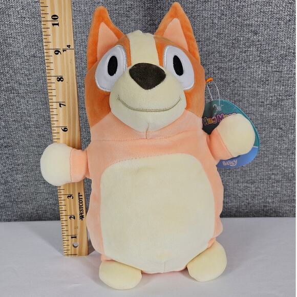 SQUISHMALLOWS BLUEY BINGO HUGMEES ULTRA-SOFT PLUSH 10" OFFICIAL JAZWARES - Picture 8 of 9